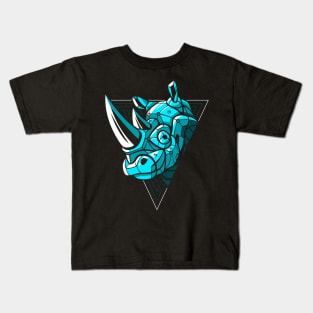 Cyber Rhino Punk Kids T-Shirt